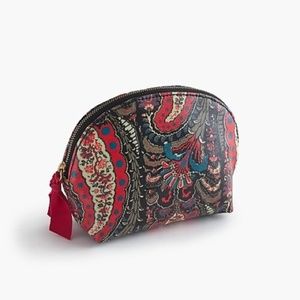 LAST CHANCE NWT J. Crew Paisley Cosmetics Bag